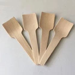 95mm Birchwood Scoop Spoon (100 Pieces)