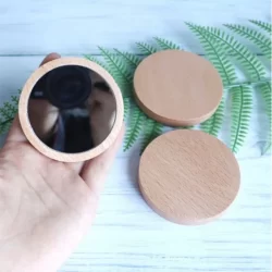 Bamboo Pocket Make-up Mirror