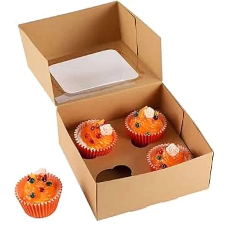 Cupcake box with clear lid