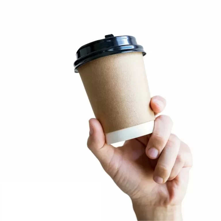 Double-wall paper coffee cup
