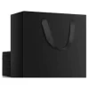 Black Kraft Paper Bag With Twisted Rope Handle (Medium)