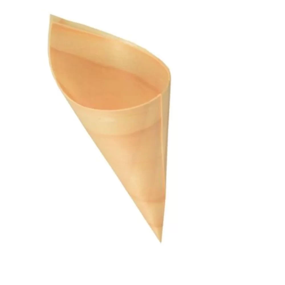 Disposable Wooden Coon For Fries (Large)