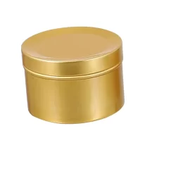Gold Rounded Tin Boxes (250 ml)