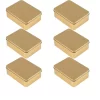 Plain Gold Straight Tin Boxes (500 ml)