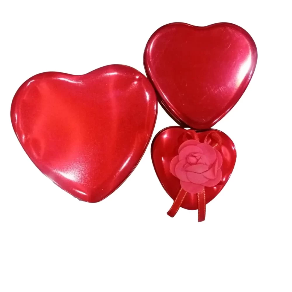 Heart Shaped Tin Boxes (500 ml)