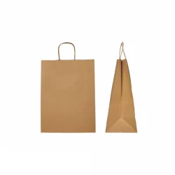 Brown Kraft Paper Bag With Twisted Rope Handle (Medium)