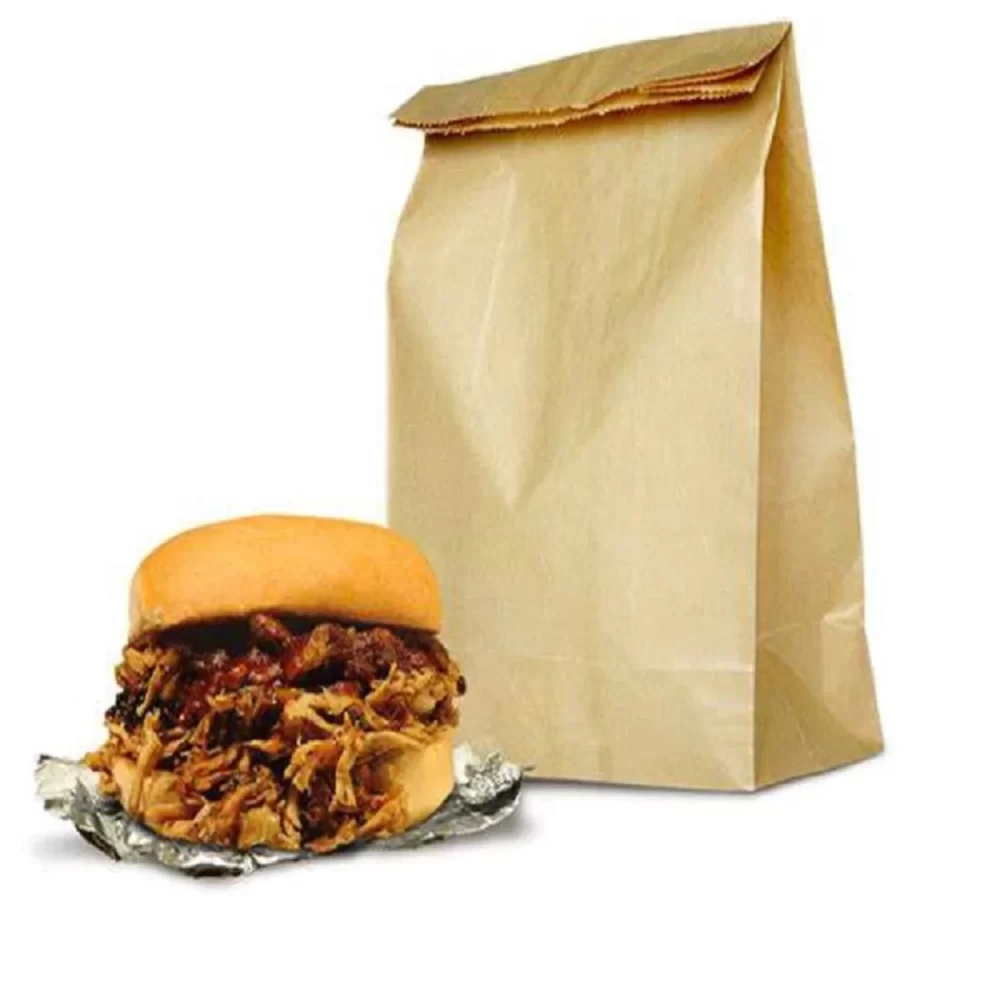 Brown Kraft Paper Burger Bag