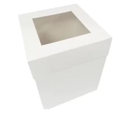 Tall Cake Boxes (White & Brown)