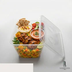 Disposable Transparent Plastic Food Container with Lid in Pakistan