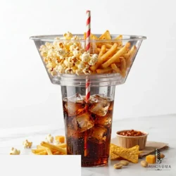 2-in-1 Disposable Coffee Cup with Snack Bowl in Pakistan