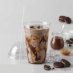 16oz Disposable Glass/Cup With Dome Lid in Pakistan