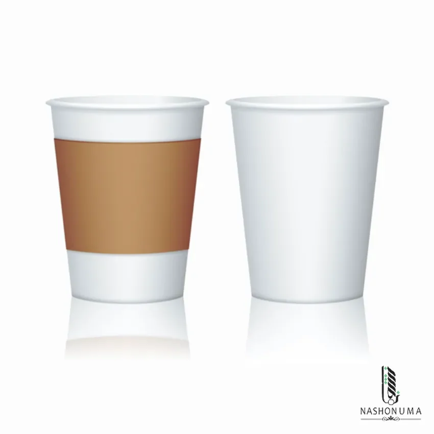 8oz White Double-Wall Paper Coffee Cup with Lid