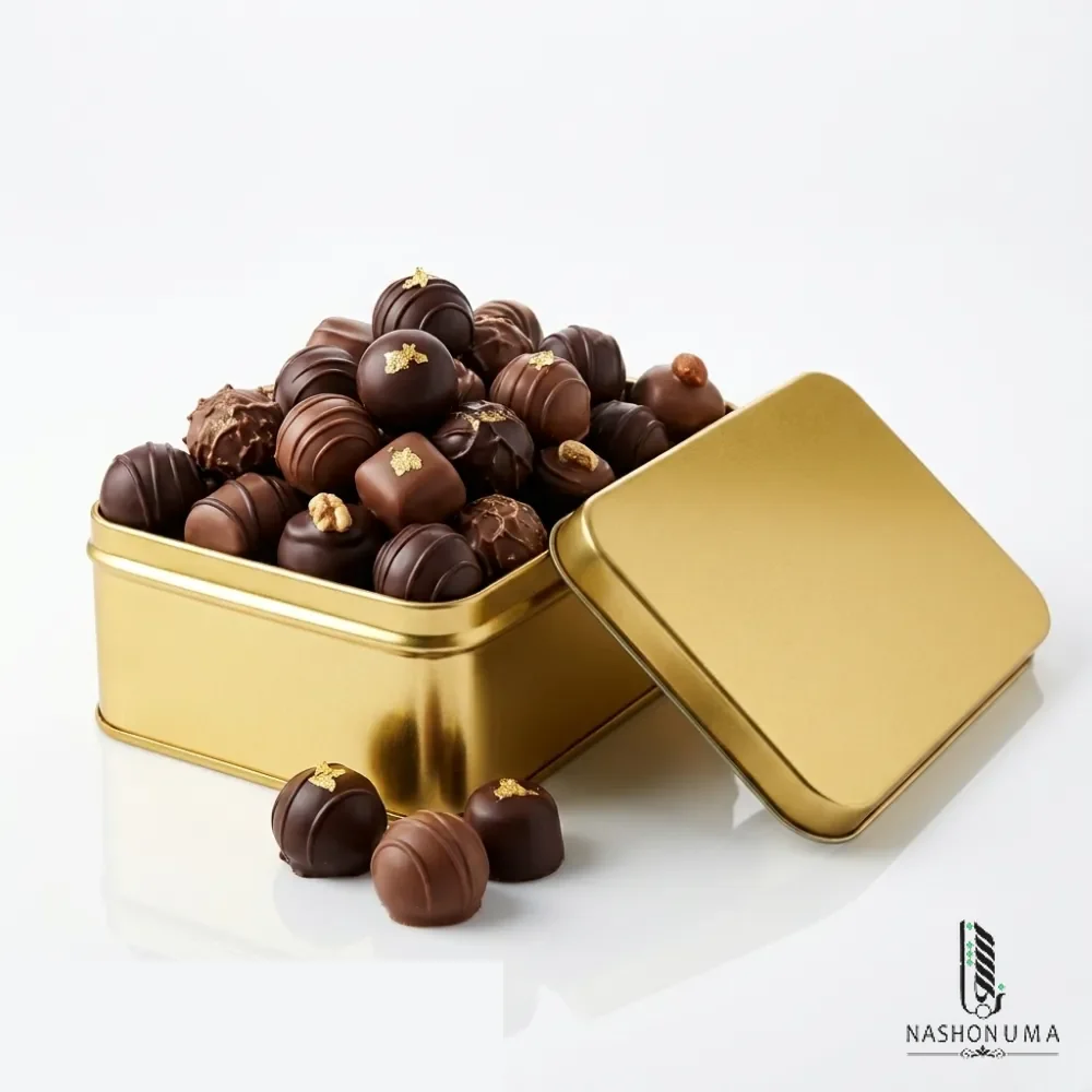 Square Golden Tin Boxes in Pakistan