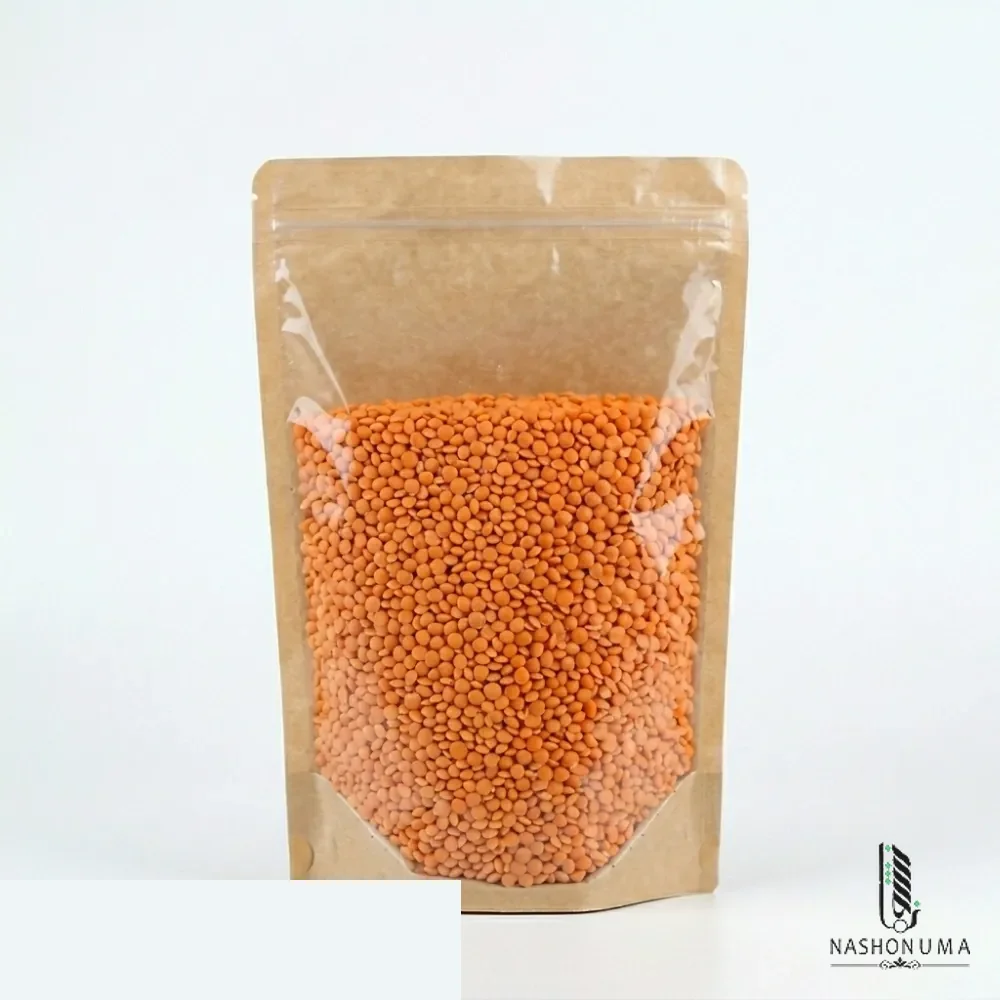 Brown paper kraft bags clear front in Pakistan