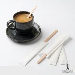Disposable Wooden Coffee Stir Sticks — Individually Wrapped