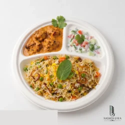 Compostable 3 Compartment Paper Biodegradable Disposable Plates in Pakistan