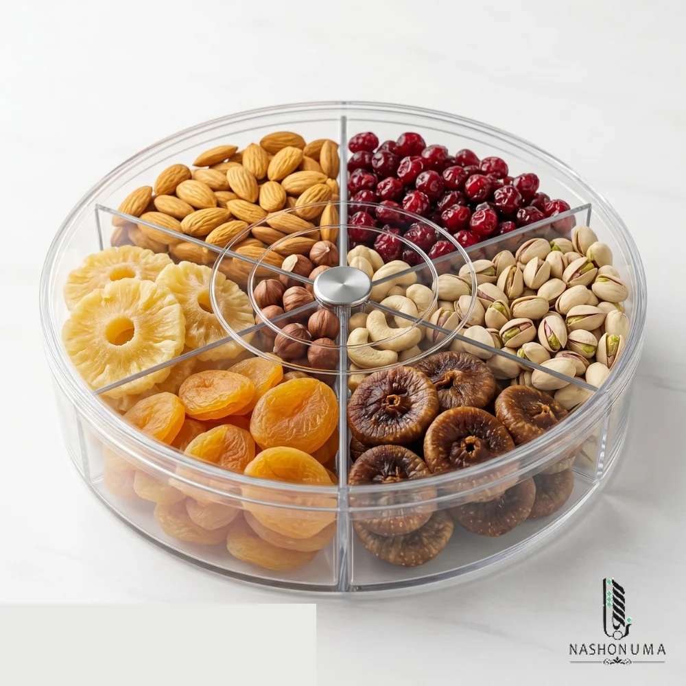 Six Portion Acrylic Box 750gm in Pakistan