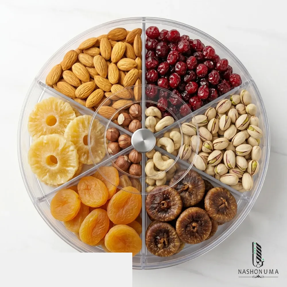 Six Portion Acrylic Box 750gm in Pakistan