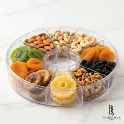11 portion acrylic round tray in Pakistan