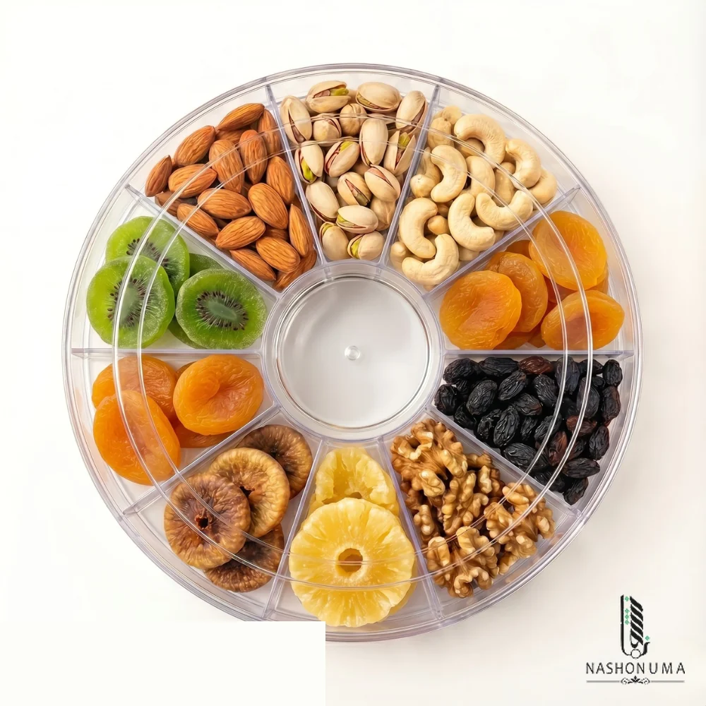 11 portion acrylic round tray in Pakistan