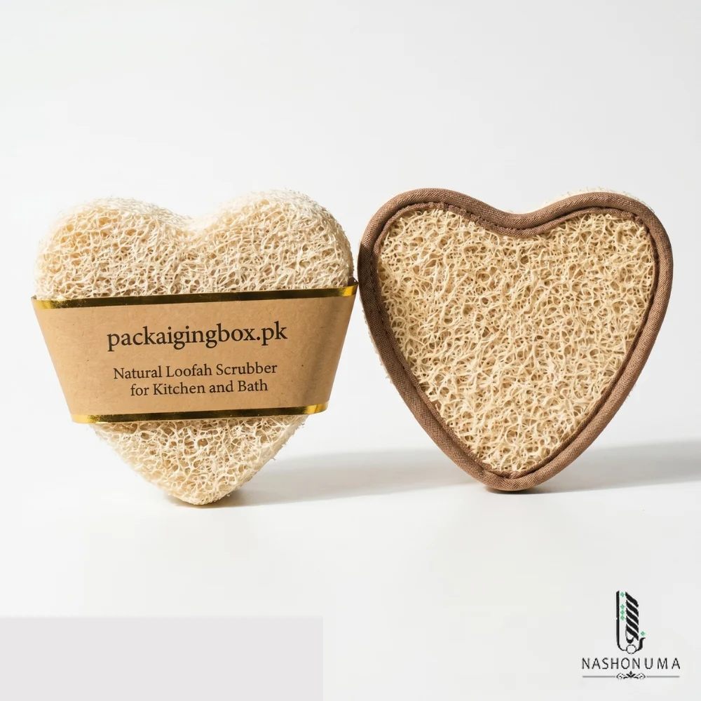 Natural heart bath loofah sponge in Pakistan