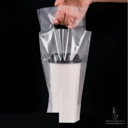 Coffee Transparent Single Handle Bag in Pakistan