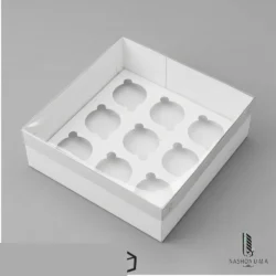 9 Cavity Cake Box with Clear Lid in Pakistan