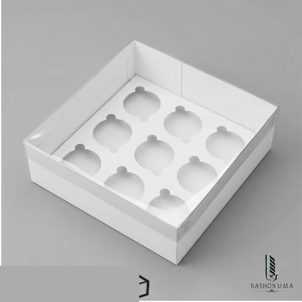 9 Cavity Cake Box with Clear Lid in Pakistan