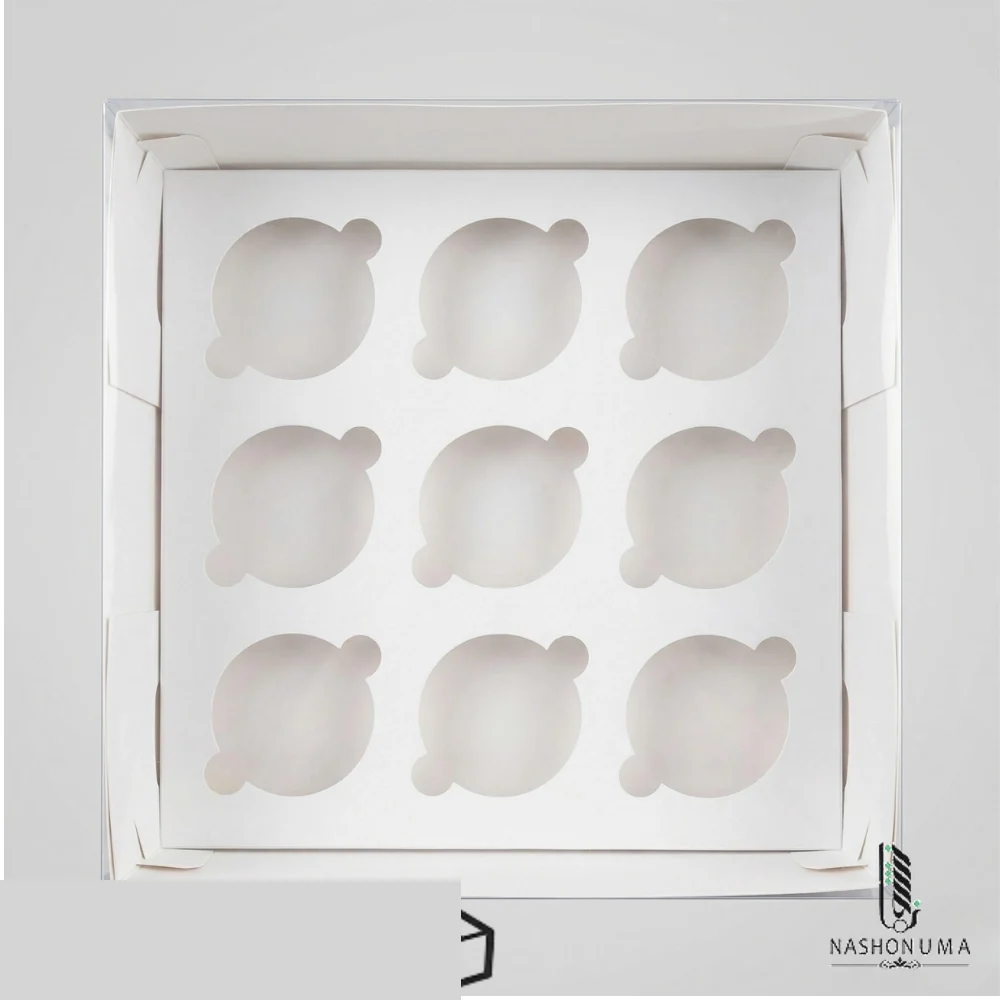 9 Cavity Cake Box with Clear Lid in Pakistan