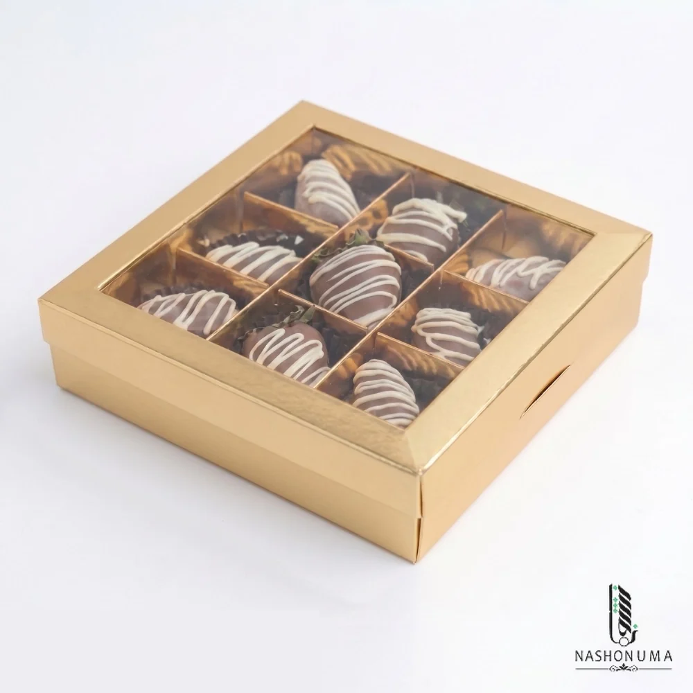9 Cavity Chocolate Box with Transparent Lid in Pakistan