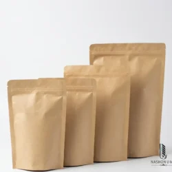 Kraft Paper With Aluminium Standup Pouch (13 x 21 cm)