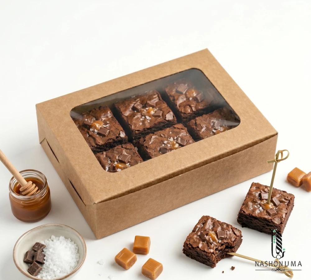 Nashonuma eco-friendly kraft food packaging — bakery box with window
