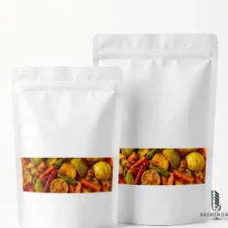 White Standup Pouch for Pickle (14 x 20 cm)