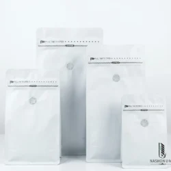 White Stand Up Pouch With Valve (13 x 20 cm)